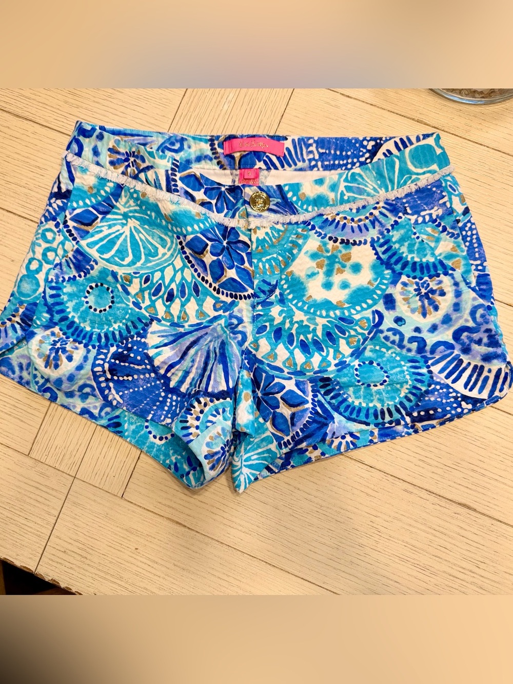 Lilly Pulitzer adie shorts - turquoise oasis half shell | NWOT - size 0